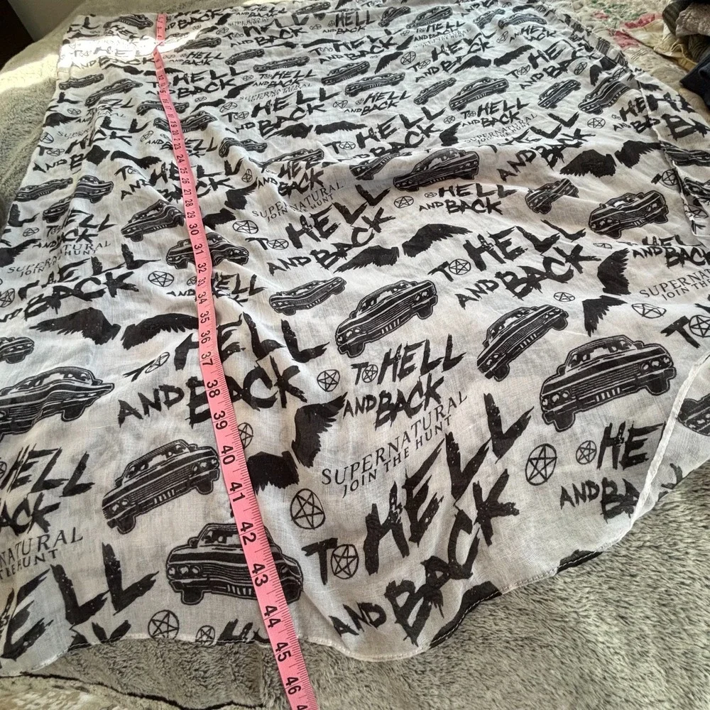 Supernatural Join the Hunt Large Scarf Wall Hanging To Hell and Back‎ 18997x